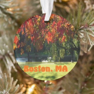 Christmas ornaments of Boston