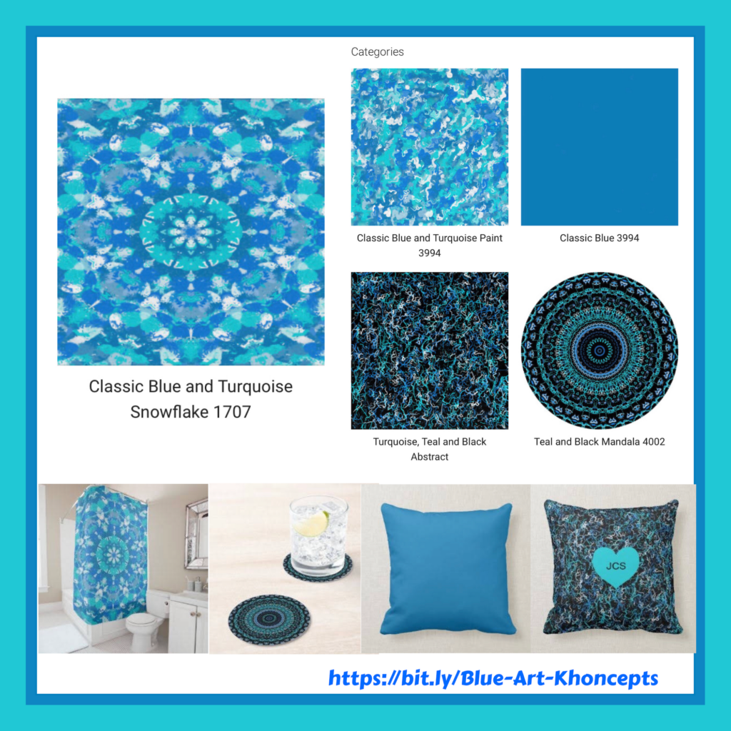 Blue and Turquoise home decor