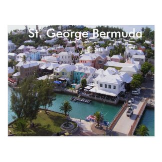 Travel postcard of Bermuda