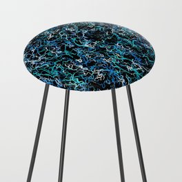 Teal and Black counter stool