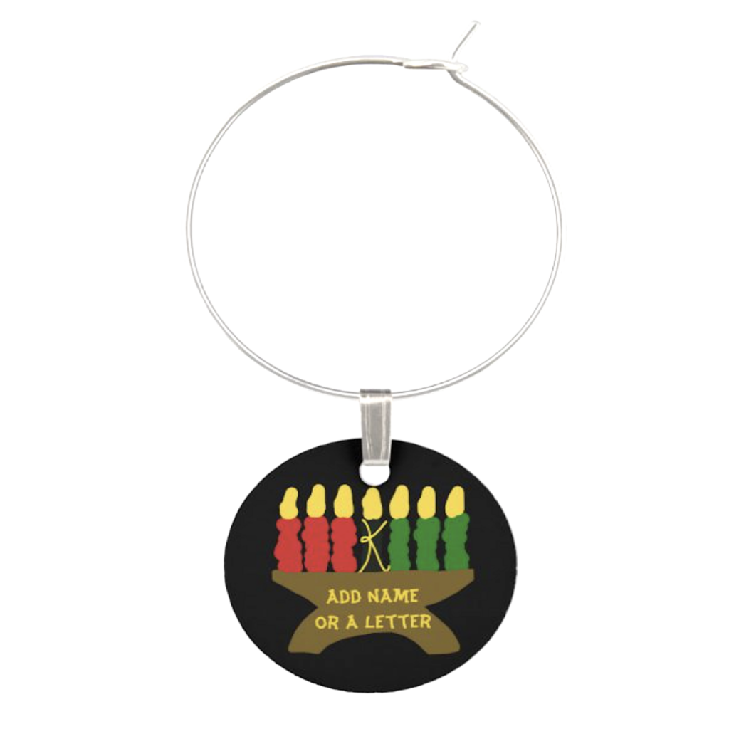 Kwanzaa Candle wine charm