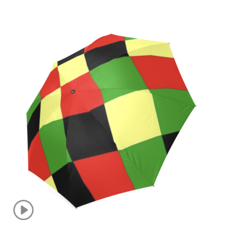 checkered foldable umbrella