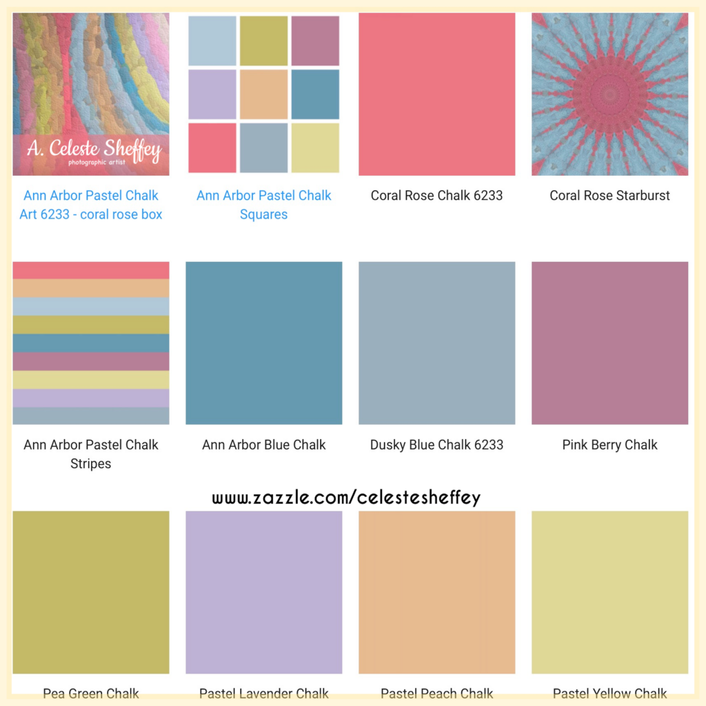Home decor and gifts designed using pastel colors