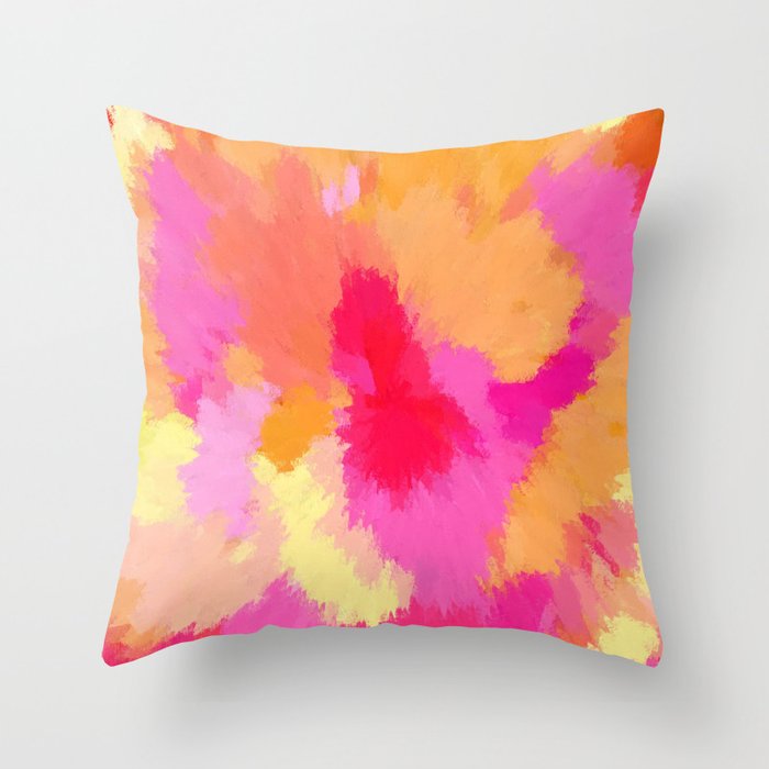 Artwork sold in August - Pink watercolor home decor throw pillow