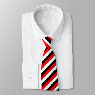 This image has an empty alt attribute; its file name is Black-White-and-Red-Stripes-necktie.jpg