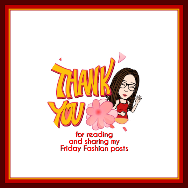 Fashion Friday blog posts thank you for reading