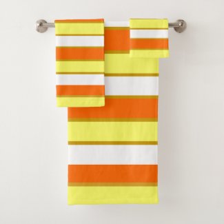 Home Decor striped bath towel set