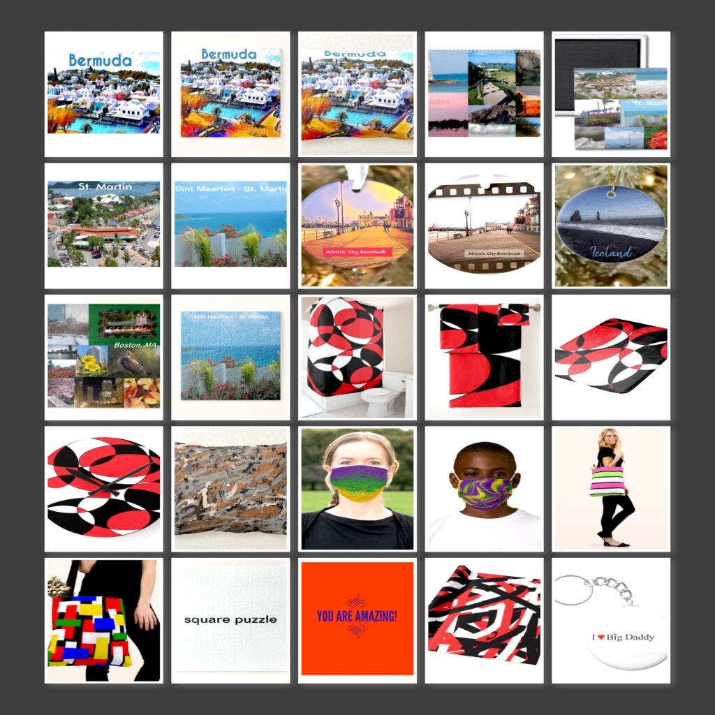 Art Items sold during November 2020 from Celeste's Zazzle shop