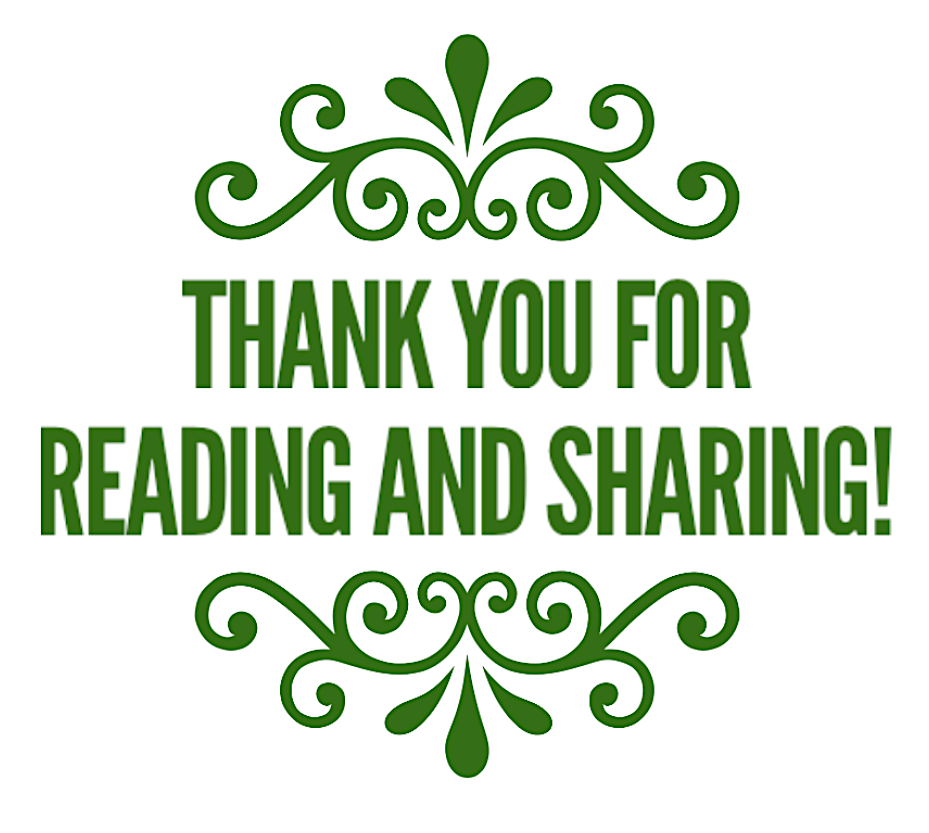 Thank you for sharing and reading!
