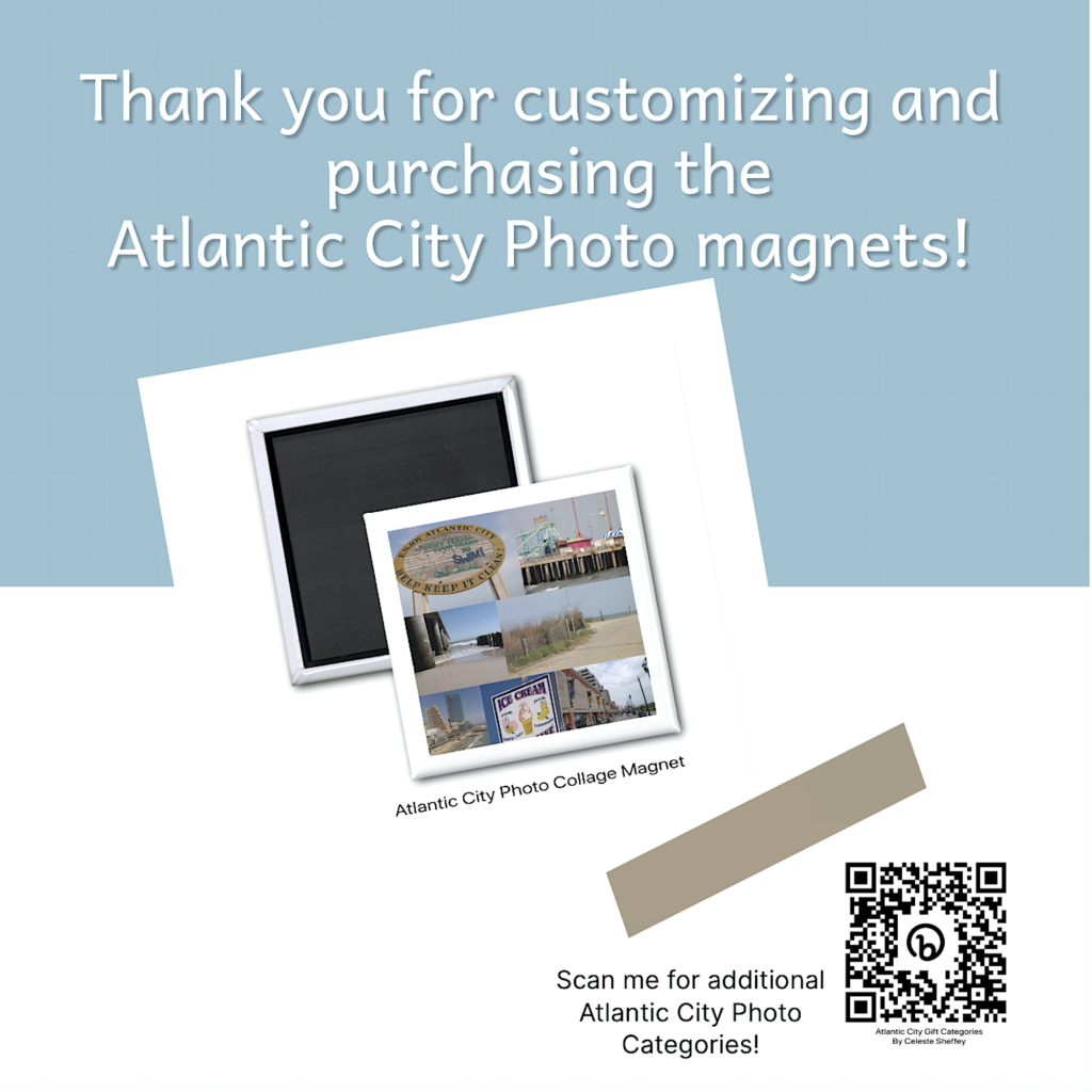 Atlantic City Photo Collage magnet