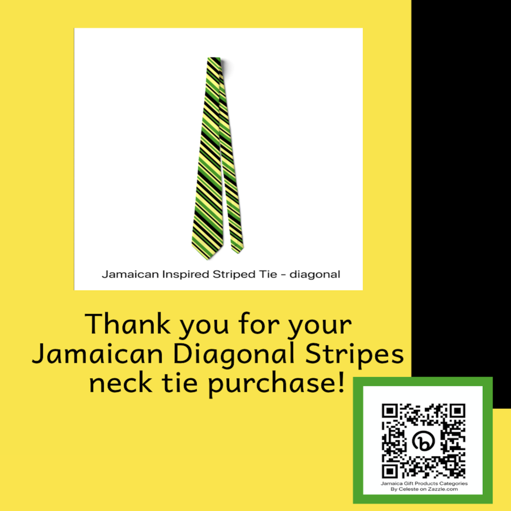 Black, Yellow and Green Striped neck tie