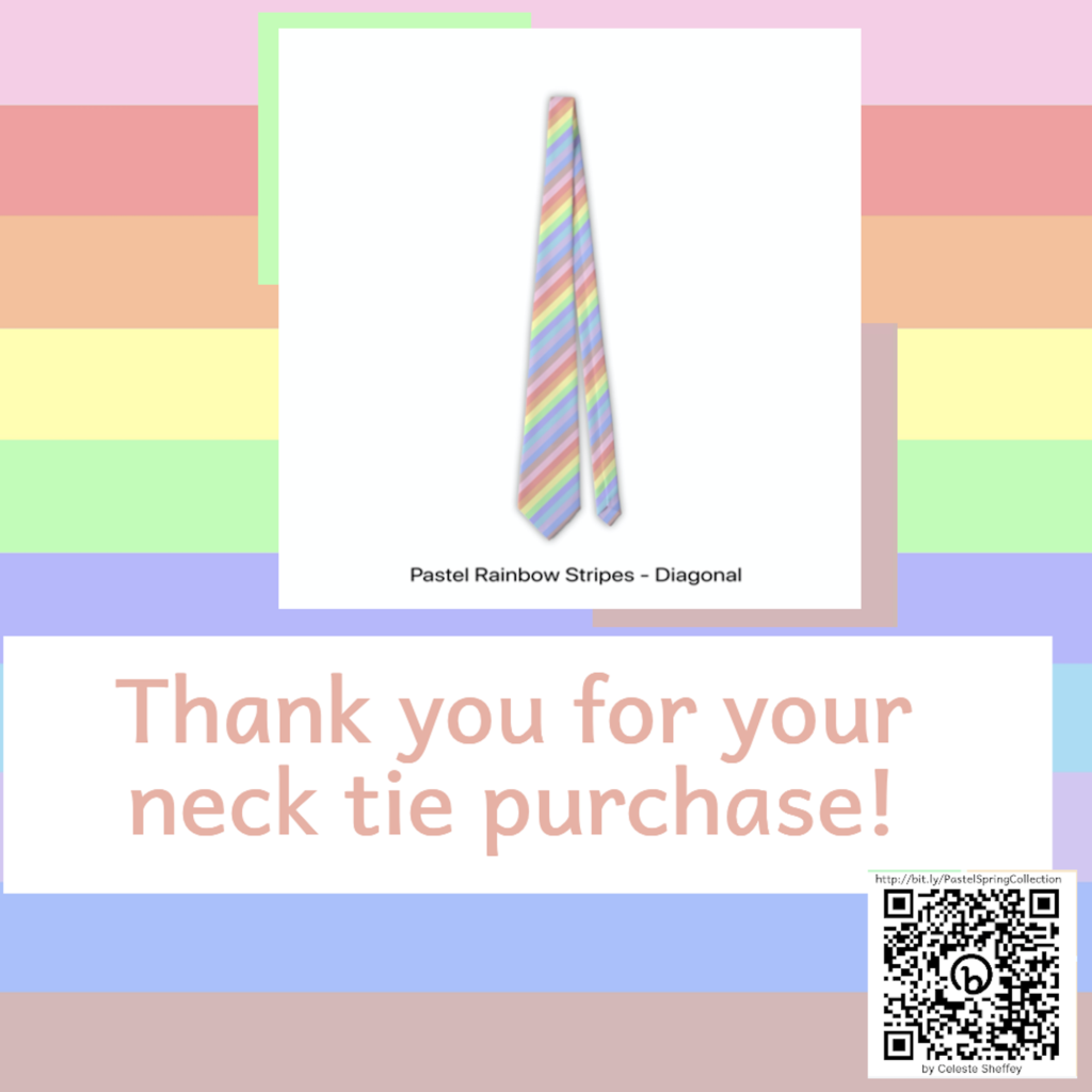 Pastel stripes neck tie